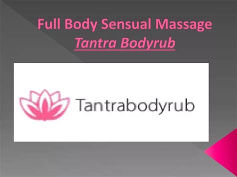 Full Body Sensual Massage Sexual massage Bowen